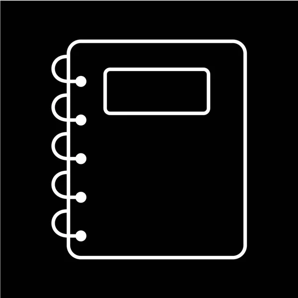 Notebook Icon Vector Illustration — Stock Vector