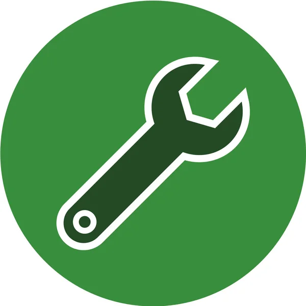 Wrench Vectoricoon Plat Ontwerp Stijl — Stockvector