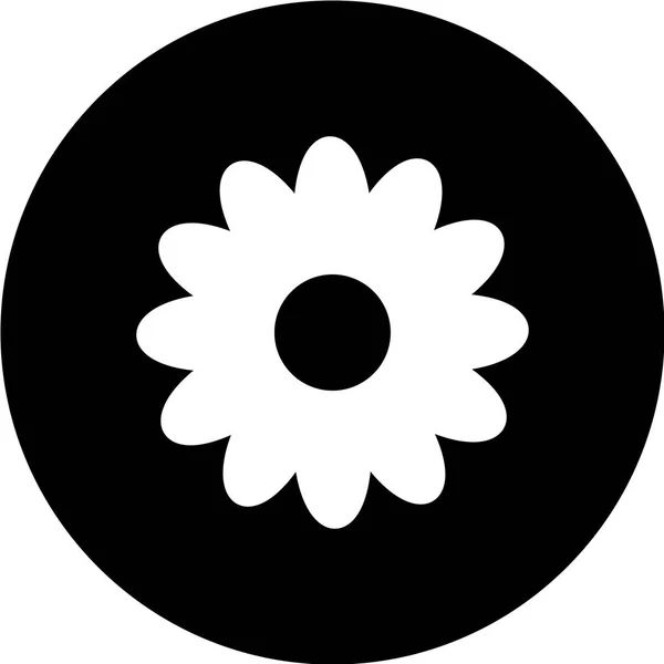 Kwiat Web Ikona Wektor Ilustracja — Wektor stockowy