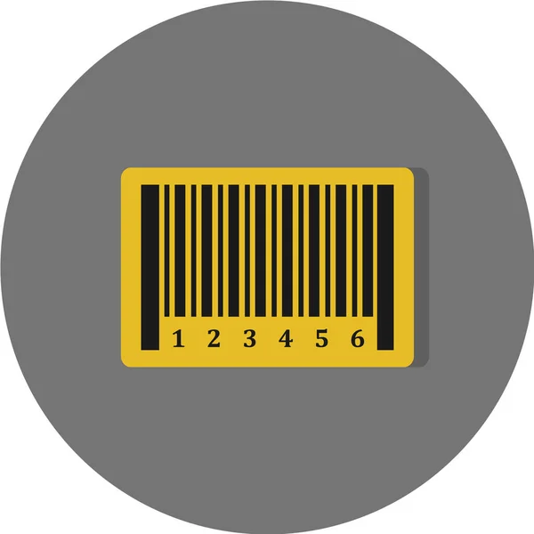 Barcode Schwarz Weißes Vektorsymbol — Stockvektor