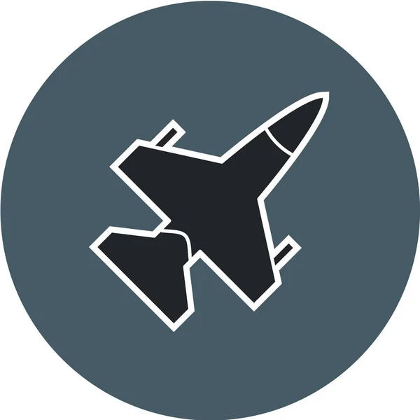 Vektor Illusztráció Egyszerű Ikon Repülőgép — Stock Vector