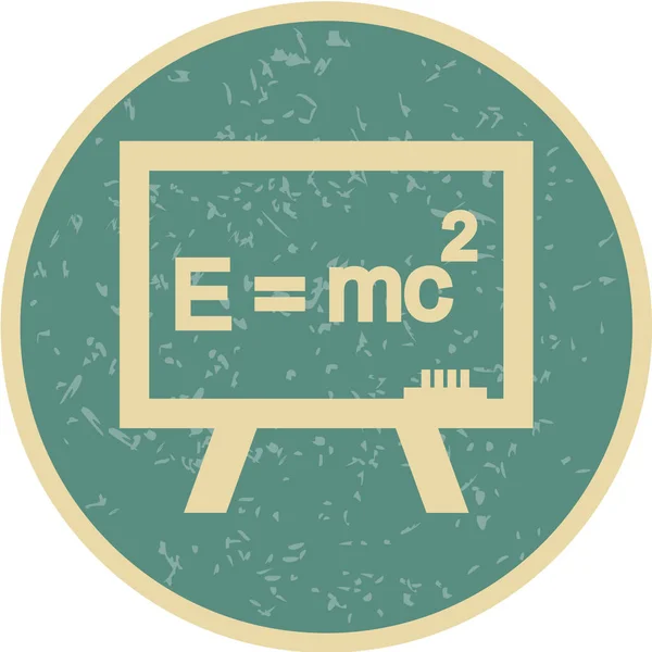 Scuola Lavagna Icona Vettoriale Illustrazione — Vettoriale Stock