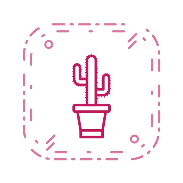Ilustração Vetorial Cactus Web Icon — Vetor de Stock
