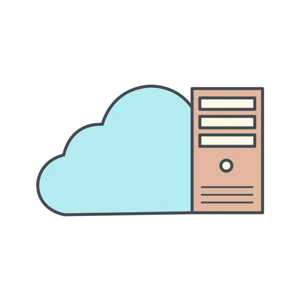 Cloud Icon Vector Illustration — Stock Vector