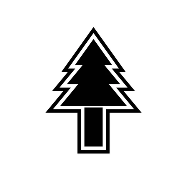 Pine Tree Icon Trendy Style Isolated Background — Stock Vector