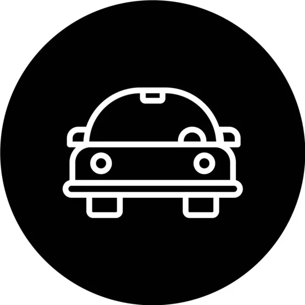 Ícone Vetor Carro Sinal Serviço Automóvel — Vetor de Stock