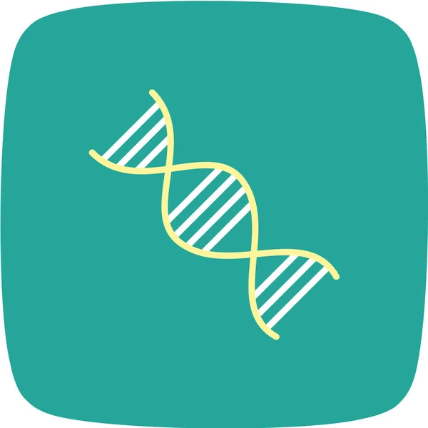 Dna Icon Vector Illustration Flat Design Style — Stock Vector