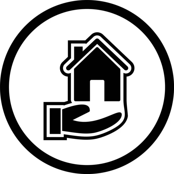 Hypotheken Ikone Trendigen Stil Isoliert Hintergrund — Stockvektor