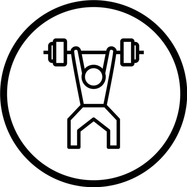 Illustration Vectorielle Une Icône Fitness — Image vectorielle