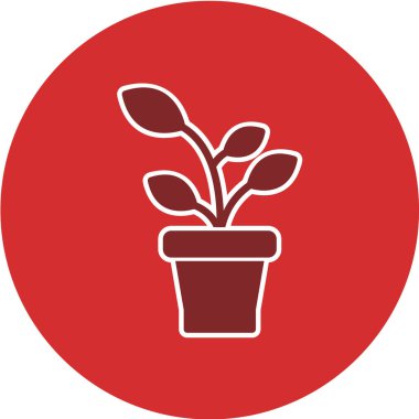 Bahçıvanlık simgesi evli tasarım vektörü illüstrasyonu