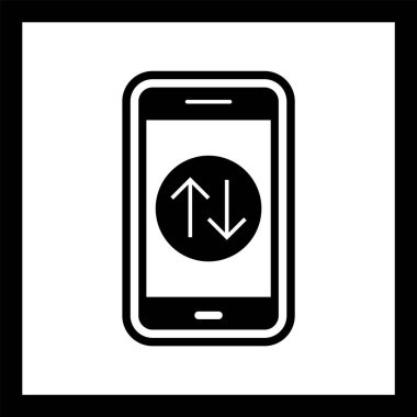  Veri Bağlantısı Mobil Uygulama Simgesi Moda Biçimli İzole Arkaplan