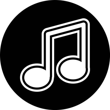 trend biçimi izole edilmiş arkaplanda müzik notası simgesi