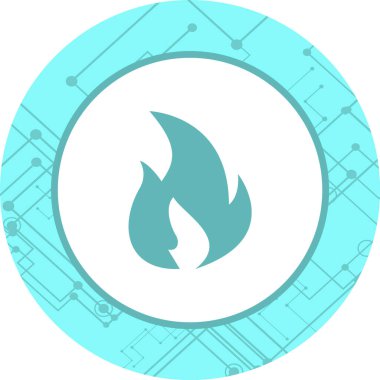  Moda Biçiminde Ateş Simgesi Ayrı Arkaplan