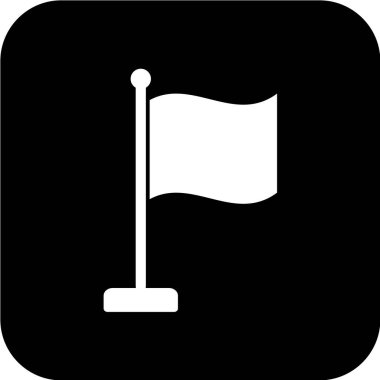 bayrak ikonu vektör illüstrasyonu