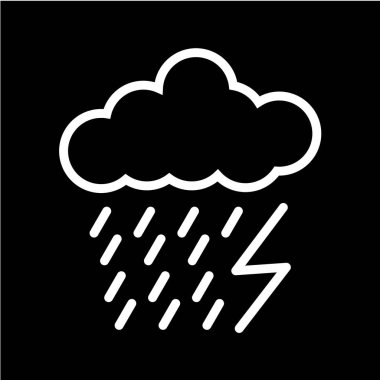 Bulut simgesi vektör illüstrasyonu