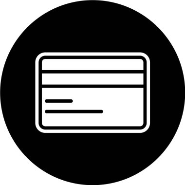 Kredi kartı simgesi, vektör illüstrasyonu