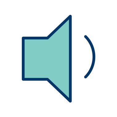 Hacim simgesi, vektör illüstrasyonu. düz tasarım biçimi