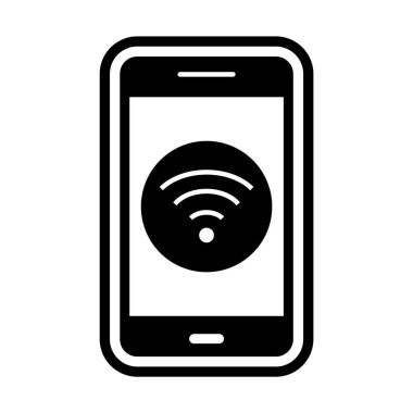 Wifi Mobil Uygulama Simgesi Moda Biçimli İzole Arkaplan