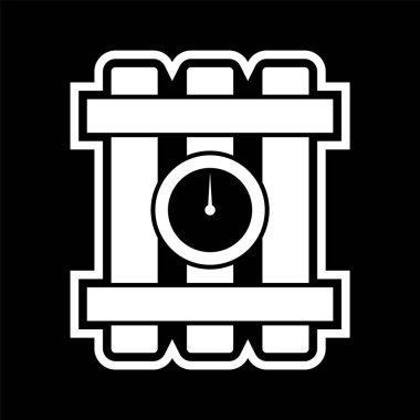  Moda Biçimli Dinamit Simgesi İzole Arkaplan