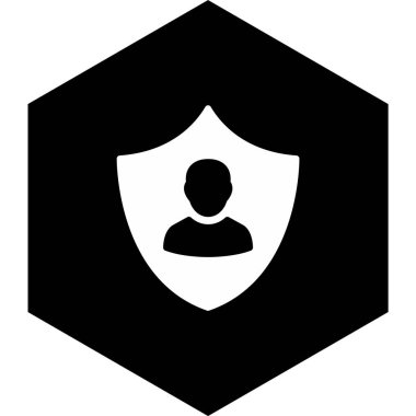 Moda Biçimli İzole Arkaplanda İş Koruma Simgesi 