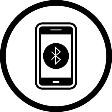  Mobil Bluetooth Uygulama Simgesi Moda Tarzı İzole Arkaplanda