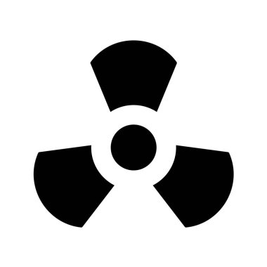 Nükleer güç ikonu vektör illüstrasyonu