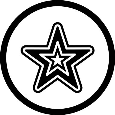 yıldız simgesi vektör illüstrasyonu