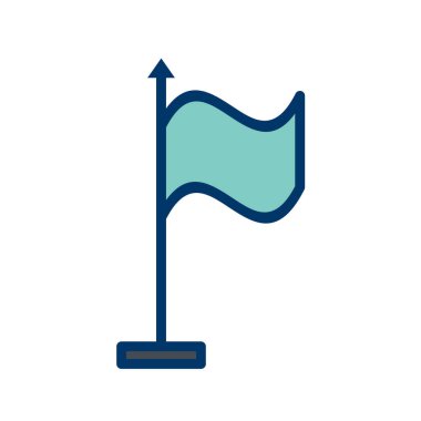 bayrak simgesi, vektör illüstrasyonu