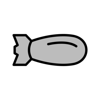 Moda Biçimli Bomba Simgesi İzole Arkaplan