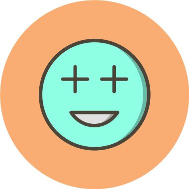 Emoji Simgesi Moda Biçiminde, vektör