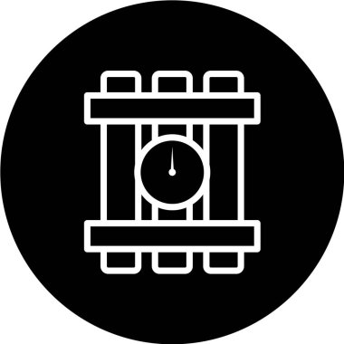 zaman, saat simgesi, vektör illüstrasyonu