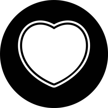 kalp simgesi modada izole edilmiş arkaplan