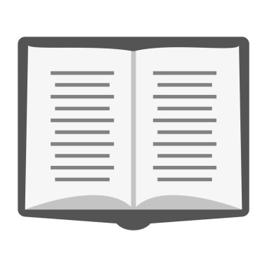 Moda Biçimli Ayrı Arkaplanda Kitap Simgesi Aç      