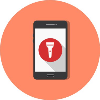 akıllı telefon ekran vektör çizimi, basit simge