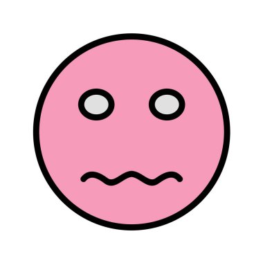 Moda Biçimli Emoji Simgesi İzole Arkaplan 