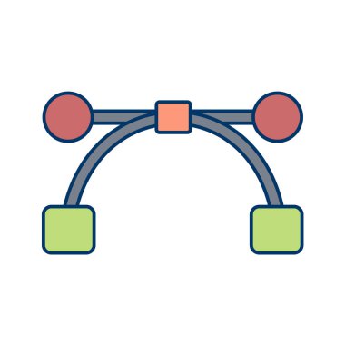 Multimedya düz simgesi beyaz arkaplanda izole edildi