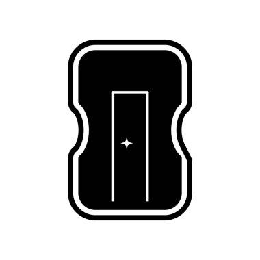 Moda Biçimli Keskinleştirici Simgesi İzole Arkaplan