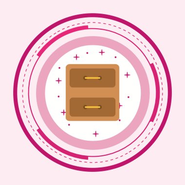  Moda Biçiminde Arşiv Simgesi İzole Arkaplanı