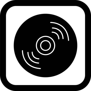 Disk Simgesini Moda Biçiminde İzole Edilmiş Arkaplanda Sıkıştır