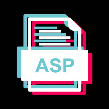 dosya biçimi simgesi, vektör illüstrasyonu