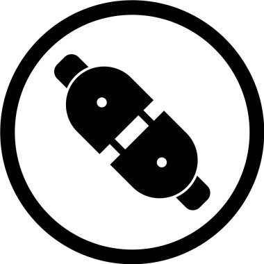 Bağlantı vektörü illüstrasyonu, basit simge