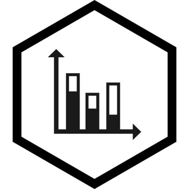 Moda Biçimli İstatistik Simgesi İzole Arkaplan
