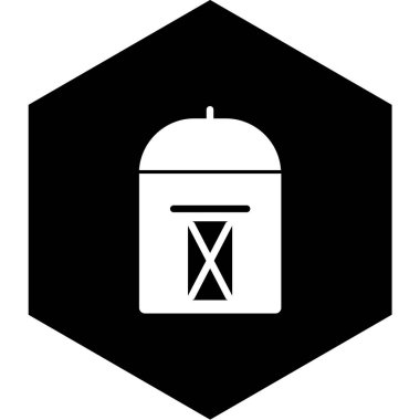 Siyah arkaplanda izole edilmiş tek bir vektör çizimi