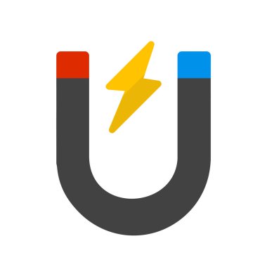 Mıknatıs simgesi. vektör illüstrasyonu