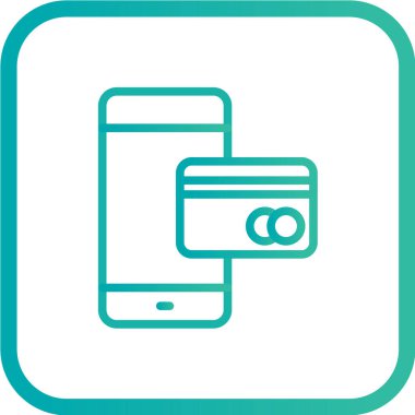 Dolar işareti ikonlu akıllı telefon. vektör illüstrasyonu