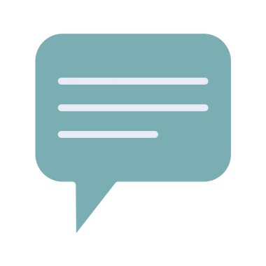 konuşma balonu simgesi, vektör illüstrasyonu