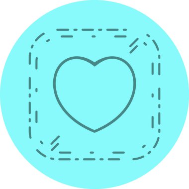 kalp simgesi modada izole edilmiş arkaplan