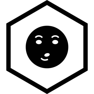 Moda Biçiminde Islık Emoji Simgesi İzole Arkaplan