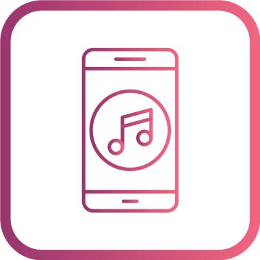 Modern telefon simgesinin vektör illüstrasyonu 