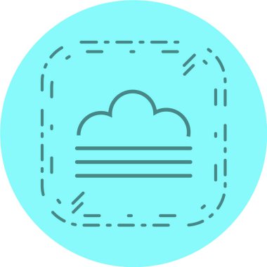 Bir bulutun vektör illüstrasyonu